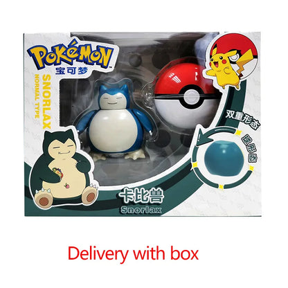 Pokemon Figures Toys Pocket Monsters Ball Model Pikachu Gengar Pokeball Dragonite Snorlax Pokeball poke Action Figures  Toy gift