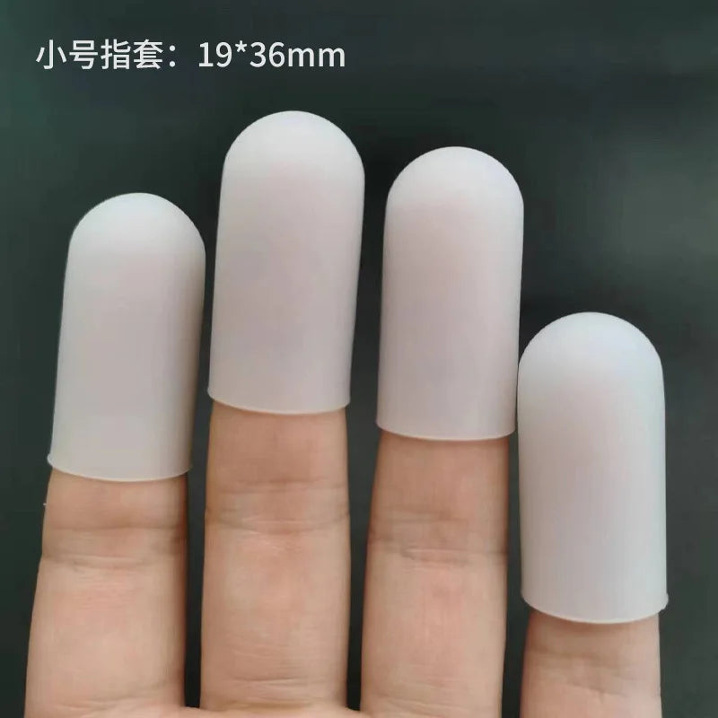 Silicone Finger Protector Sleeve Cover Anti-cut Heat Resistant Finger Sleeves Great Cooking Kitchen Tools