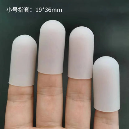Silicone Finger Protector Sleeve Cover Anti-cut Heat Resistant Finger Sleeves Great Cooking Kitchen Tools