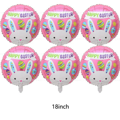1pc,Large Easter Standing Balloon for Happy Easter Day Party Decorations 150cm Bunny Easter Egg Balloons Kids Party Favors