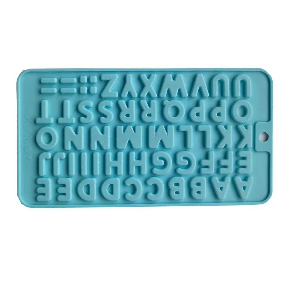 Letter&Number Chocolate Silicone Mold Alphabet Cookie Candy Cake Mold Baking Pastry Tray Tool Cake Decorate Kitchen Accessories