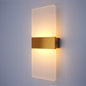 Modern minimalist wall lamp, indoor LED wall light, aluminum acrylic hardwire, bedroom living room corridor staircase Sconces