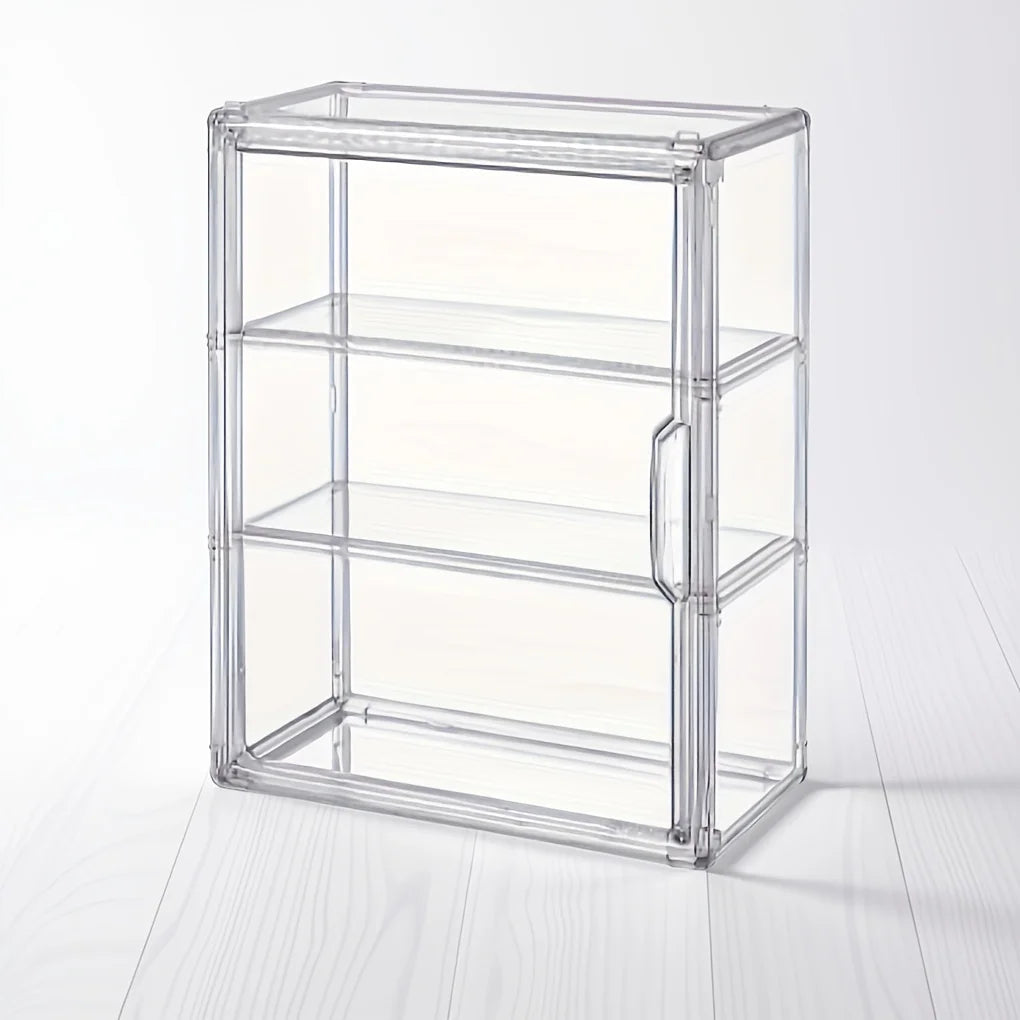 Multi-Purpose Storage Display Cabinet – Action Figures, Blind Boxes, Bags, Cosmetics, and Bathroom Organizer for Neat Display