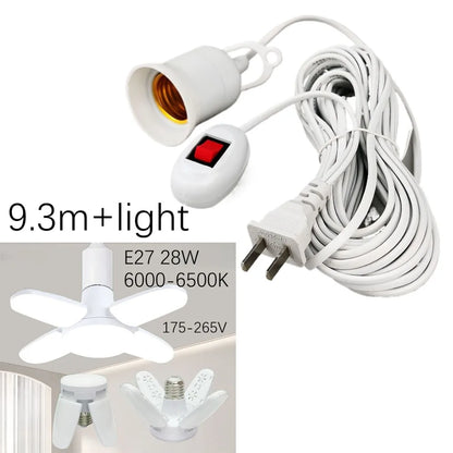 E27 LED Lamp Base with Switch – Universal Screw Socket Adapter for DIY Lighting