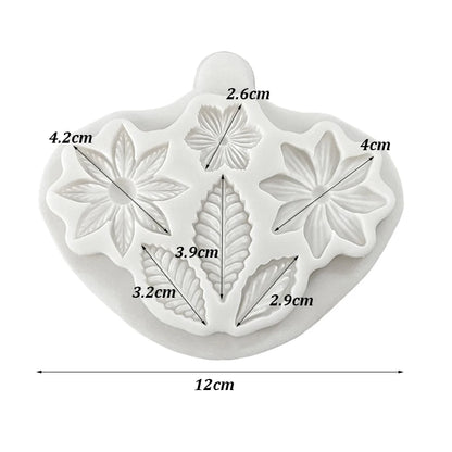 Flowers and Leaves Silicone Sugarcraft Mold Chocolate Cupcake Baking Mould Fondant Cake Decorating Tools