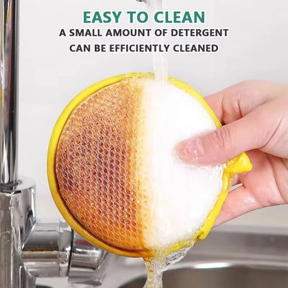 Dishwashing Sponge Non-stick Oil Dish Washing Magic Sponges Scouring Pads Kitchen Cleaning Tool Reusable Double Sided Dish Cloth
