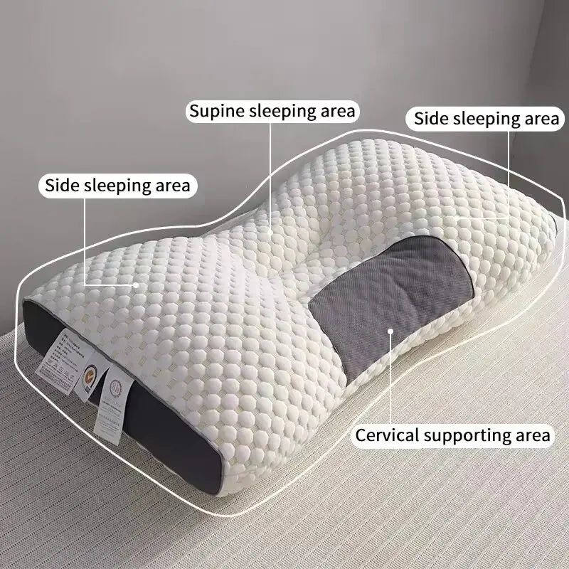 Honeycomb Massage Pillow: Cervical Vertebra Protection, Sleep Aid, Antibacterial and Anti-Mite Home Pillow Core