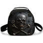 Skull Design Shoulder Strap Insulated Lunch Bag Eco-Friendly Waterproof Thermal Cooler Reusable Student Bento Food