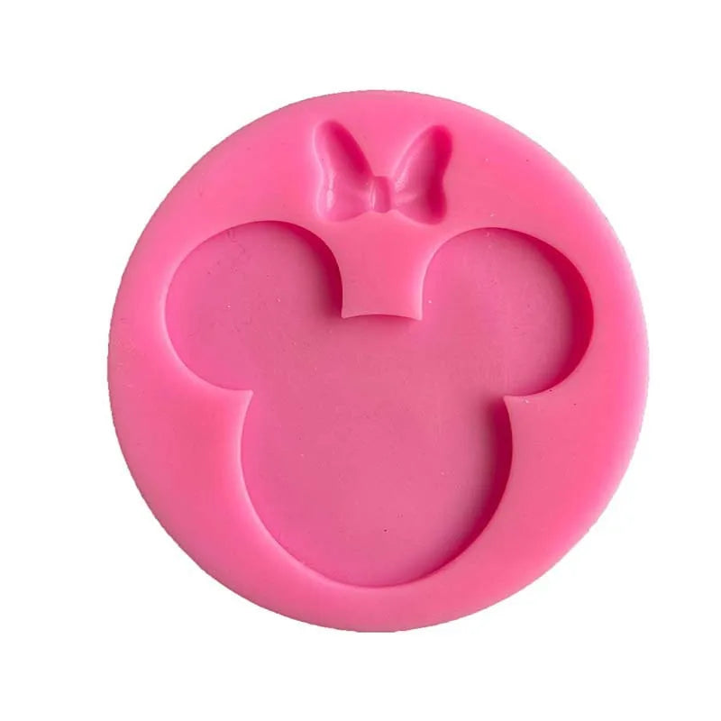 Mouse bow silicone sugar turning mold DIY chocolate biscuit mold pace cake decoration tool