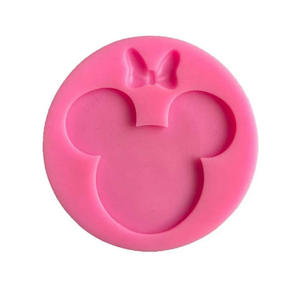 Mouse bow silicone sugar turning mold DIY chocolate biscuit mold pace cake decoration tool