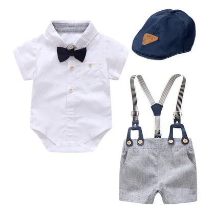 Kids Boys Formal Party Outfits Clothes Set Wedding Birthday Toddler Boy Gentleman Handsome Children Elegant Suit 1 2 3 4 5 Years