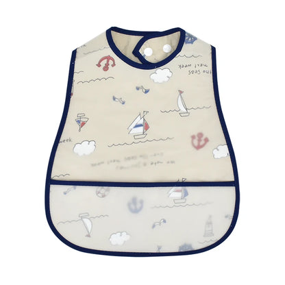 Adjustable Baby Bibs Waterproof Pocket Lunch Feeding Bibs