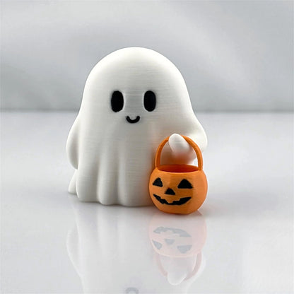 Spooky Halloween Pumpkin Adorable Resin Tabletop Decoration for Home Office Desk Art Display Gift Idea
