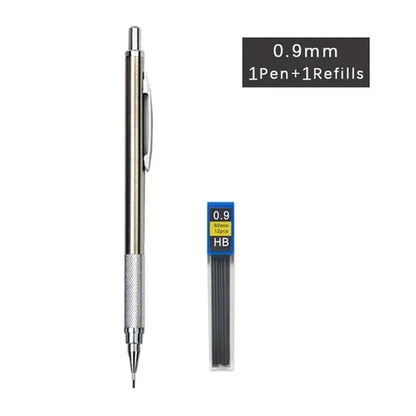 Metal Automatic Mechanical Pencil 5/0.7/0.9/1.3/2.0mm