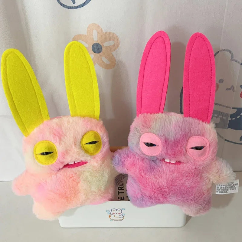 22cm Funny Ugly Teeth Monster Plush Toys Stuffed Anime The Block Monster Plushies Squirm Rainbow Crazy Rabbit Peluche Xmas Gifts