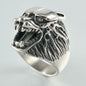 1PC Stainless Steel Vintage Punk Skull Cross Eagle Mens Ring Finger Jewelry Hip Hop Rock Culture Ring Unisex Male Party Ring