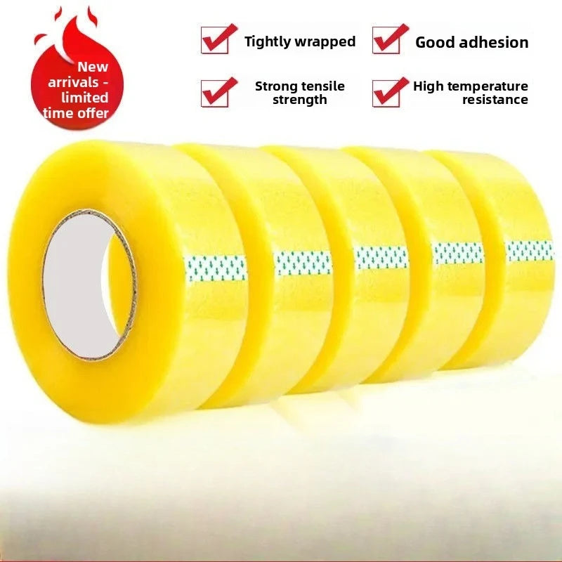4.5CM×70M High Viscosity Clear Packing Tape - Strong Adhesive for Box Carton Sealing, DIY Mounting & Fixing