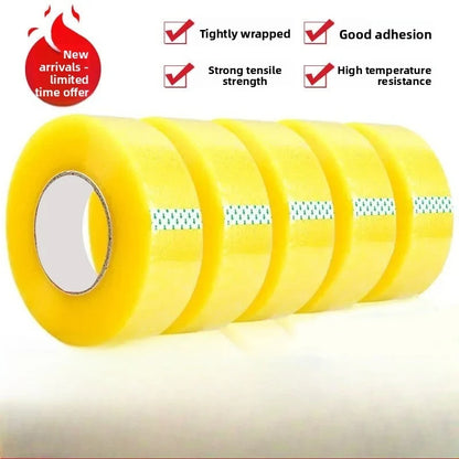 4.5CM×70M High Viscosity Clear Packing Tape - Strong Adhesive for Box Carton Sealing, DIY Mounting & Fixing