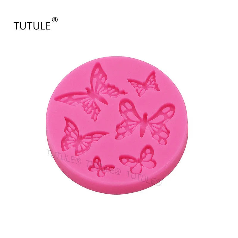 GJ-374 Butterfly Silicone Molds Flip Cake Molds Baking Tools Cake Decoration Chocolate Molds DIY Drip Molds