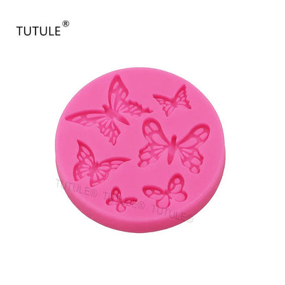 GJ-374 Butterfly Silicone Molds Flip Cake Molds Baking Tools Cake Decoration Chocolate Molds DIY Drip Molds