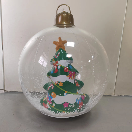 Cross-Border Hot-Selling New Inflatable Christmas Balls Christmas Outdoor Decorations Balloon Festive Venue Decoration Christmas Balls