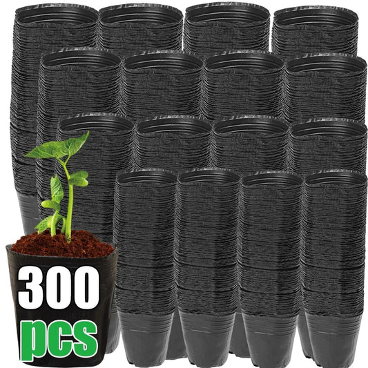 S/M/L/XL Black Seedling Nursery Pots Seed Starting Grow Bag Flower Plant Breathable Container Garden Vegetable Box Cuttings Tool