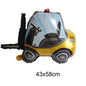 1pc Large Transportation Balloon Racing Balloon Fire Truck Ambulance School Bus Excavator Motorcycle Balloon for Boys Birthday