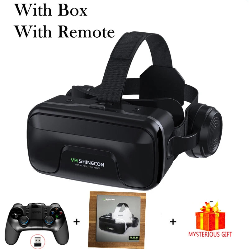 VR Shinecon 10.0 Virtual Reality Helmet 3D Glasses Casque For Smartphone Smart Phone Goggles Headset Viar Video Game Binoculars