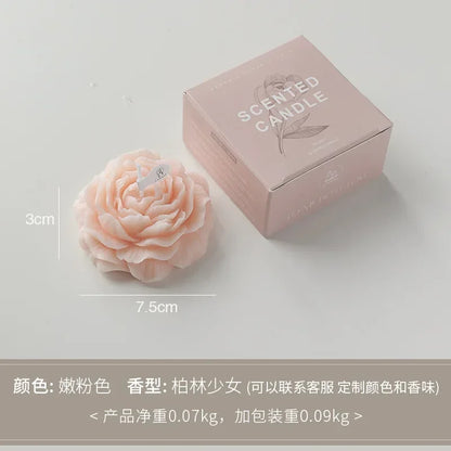 3D Peony Scented Candle – Creative Flower‑Shaped Aromatherapy Gift