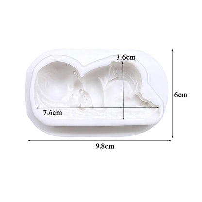 Baby-Themed Silicone Sugarcraft Mold – Fondant, Resin & Cupcake Decorating Tool