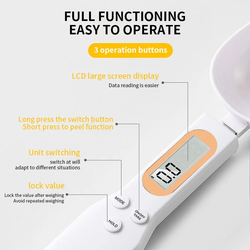 Electronic Kitchen Scale 500g 0.1g LCD Digital Measuring Digital Spoon Scale
