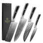Sunnecko Damascus Chef Knife Set – 1–7 PCS High Carbon VG10 Steel Ultra‑Sharp Kitchen Knives