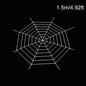1.5/2.5m Giant Spider Webs Halloween Decorations,White Black Spider Web for House,Large Horror Stretchy Cobweb for Outdoors