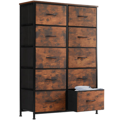 Wardrobe Drawers For With 10 Fabric Drawers and  Steel Frame For  Storage  Closet Bedroom Living Room JHK