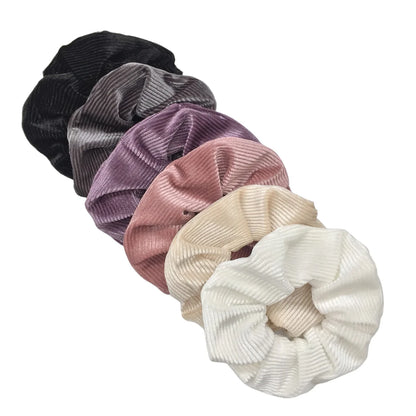 10/6 Accessories Scrunchies Hair Scrunchy Women Velvet Solid Leopard Tie Dye Ponytail Holder Headwear Elastic Ties Bands Set