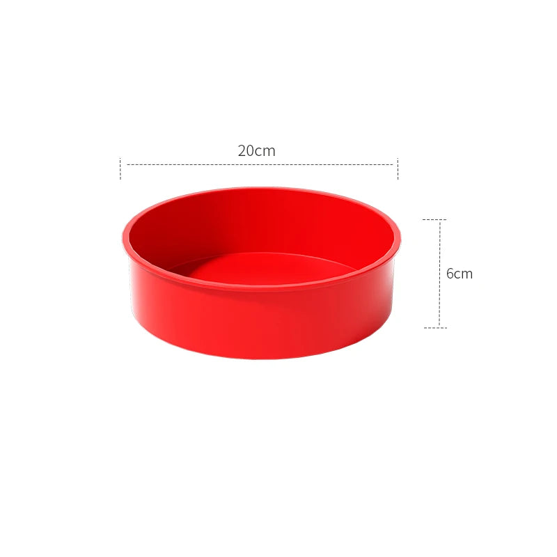 Round Cake Pan - Silicone Cake Mold for Baking, Non-stick Baking Pan for Layer Cake, Cheesecake and Chocolate Cake - 4" 6&q