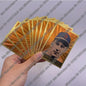 Classic 18 Types famous baseball player gold foil small cards for collection Gift and commemoration