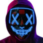 Poptrend LED Light‑Up Halloween Mask – Scary Cosplay Masquerade Mask for Festivals, Parties & Carnival Gifts