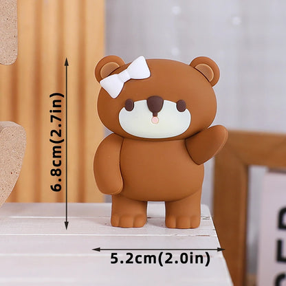 New Hot Air Balloon Cake Decoration Pink Blue Bear Cake Topper for Boy Girl Baby Shower Kids Happy Birthday Party Supplies Gifts