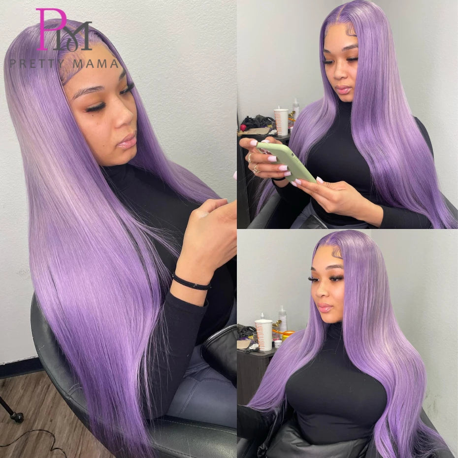 13x6 Cyan Blue Lace Front Wig Body Wave Light Green Lace Front Wig Human Hair Pre Plucked Blonde 613 Lace Frontal Wigs For Women