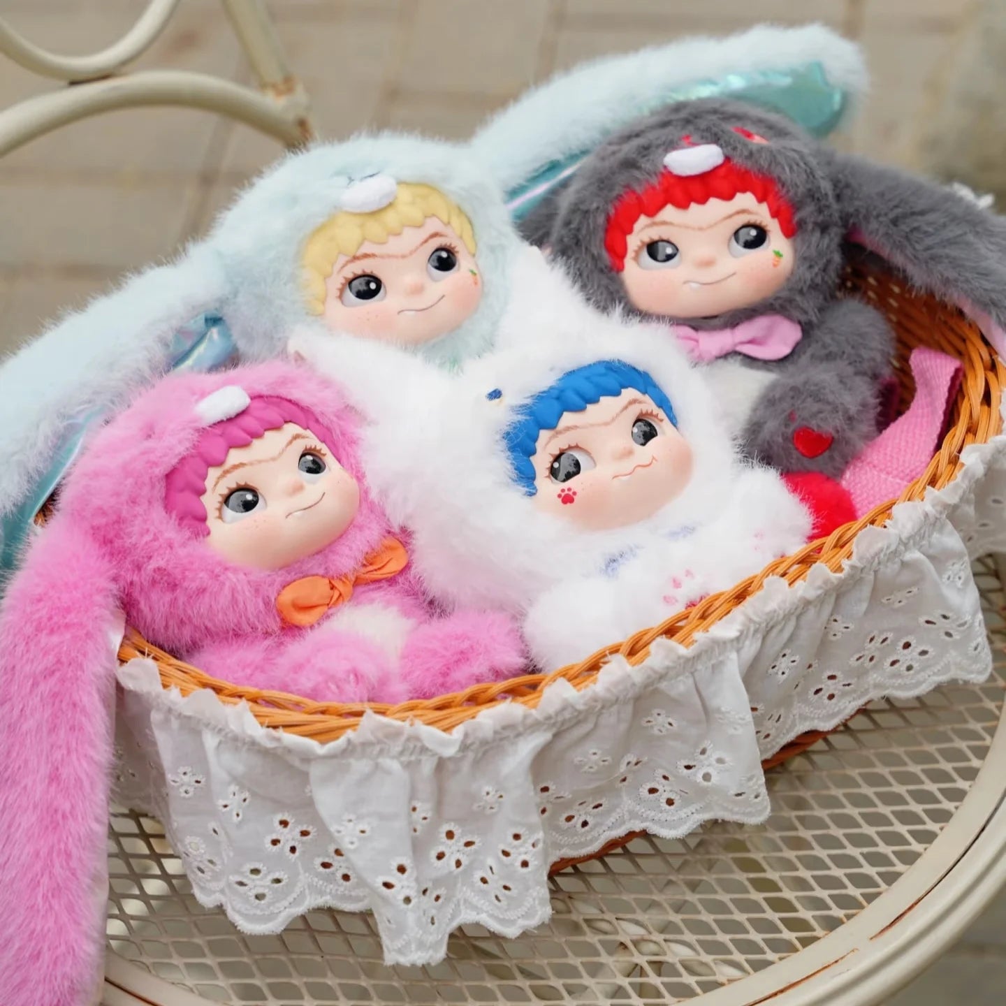 T HOT NEW Trendy Play Blind Box Plush Pendant Wakuku Fox Rabbit Mischief Diary Series Girl Gift Cute Ornament Mystery Box