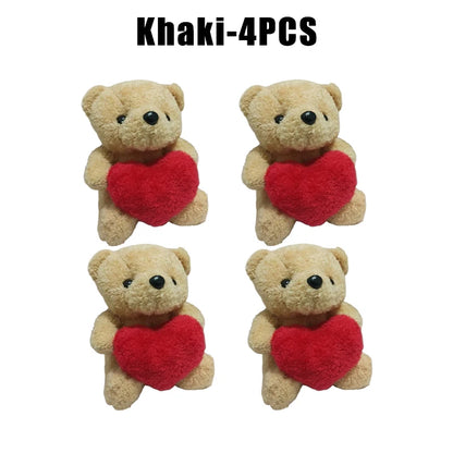 20cm Kawaii Heart Teddy Bear Plush Doll Holding Love Stuffed Animal Valentines Gift Christmas Toy for Her Collectors