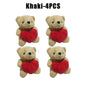 20cm Kawaii Heart Teddy Bear Plush Doll Holding Love Stuffed Animal Valentines Gift Christmas Toy for Her Collectors
