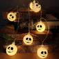 6m 40 LEDS Halloween Ghost String Lights LED Spooky Specter Fairy Lights Ghosts Battery Operated Party Indoor Decor 830