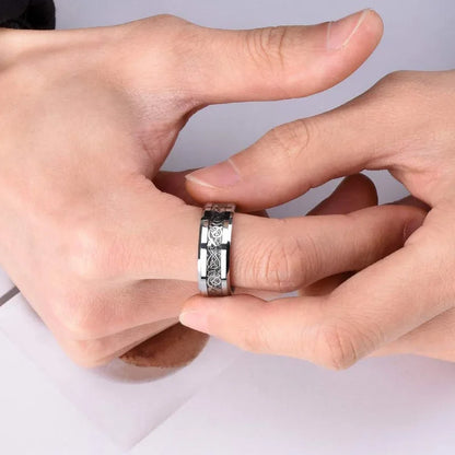 Classic Stainless Steel Couples Ring – Unisex Matching Band
