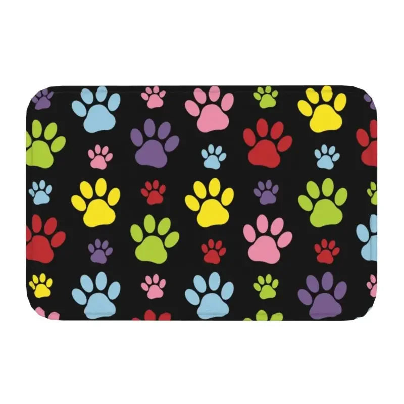 Personalized Paw Prints Dog Doormat Mat Anti-Slip Animal Kitchen Bath Balcony Rug Carpet 40*60cm