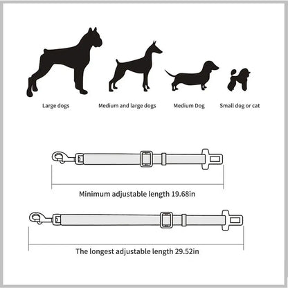 Adjustable Pet Seat Belt Vehicle Dog Harness