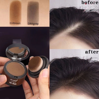Hairline concealer, black hair root cover, natural instant waterproof hairline shadow powder, cover hair roots