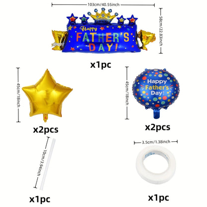 Father's Day Balloons Party Decoration Great Father Helium Balloon trophy Globos