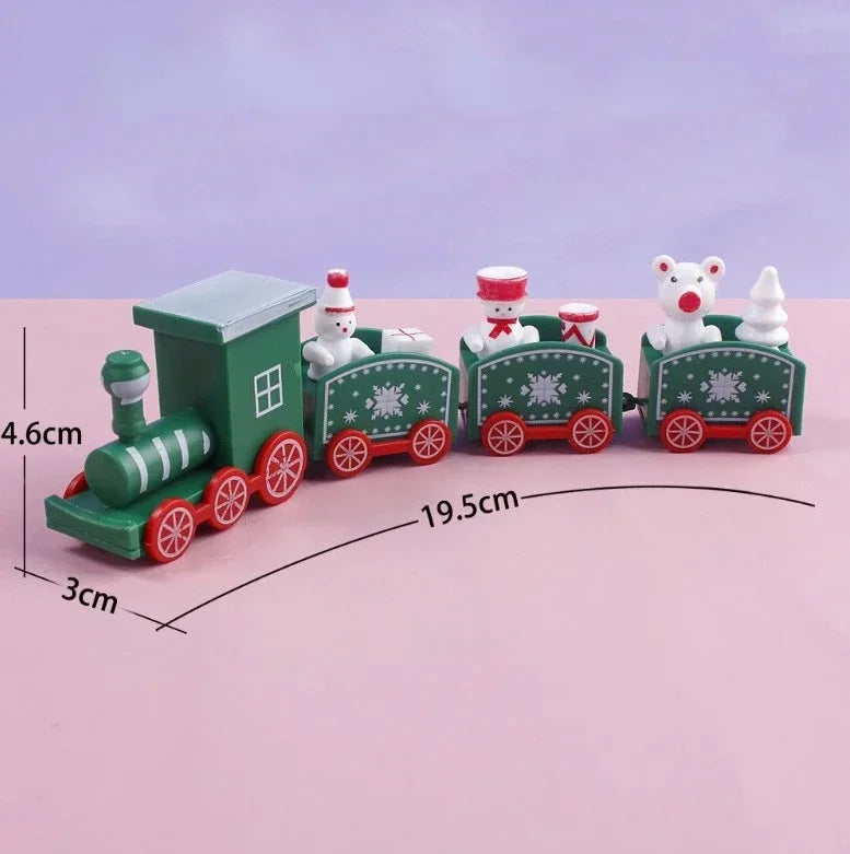 Mini Christmas Train Plastic Christmas Train Toys Christmas Decorations for Home 2025 Cristmas Ornament Gift Happy New Year 2025